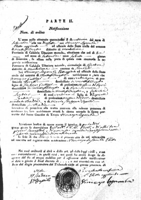 Wedding Notification - Francesco Gallissi and Caterina Lentini - 29 September 1843.jpg
