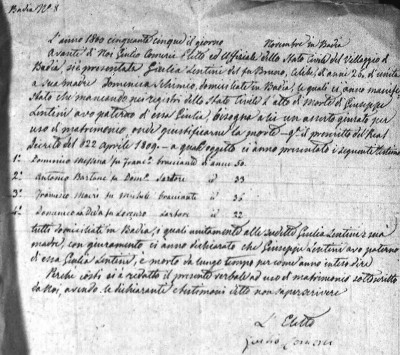 Letter declaring death of Giuseppe Lentini father of Bruno Lenitni.jpg
