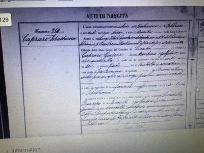 birth certificate