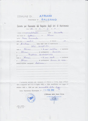This is my grandfather's marriage certificate. It lists his occupation as car salesman. I am questioning that.