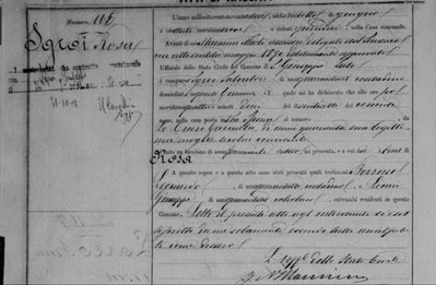 Rosa Sgroi birth record 1892 daughter of Salvatore Sgroi and Carmela Lo Cicero and possible marriage record .jpg